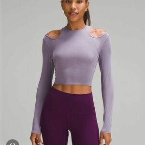 Lululemon Shoulder Cut-Out Yoga Long Sleeve Top
